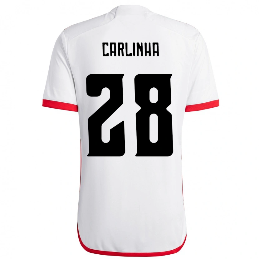 Danxen Kinder Carlinha #28 Weiß Rot Auswärtstrikot Trikot 2025/26 T-Shirt Österreich