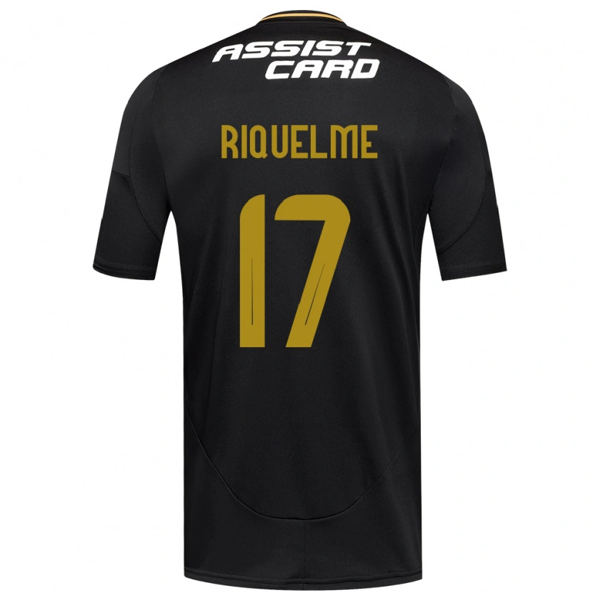Danxen Kinder Cristián Riquelme #17 Schwarz Weiß Auswärtstrikot Trikot 2025/26 T-Shirt Österreich