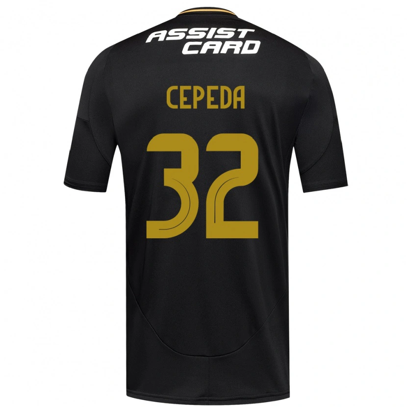 Danxen Kinder Lucas Cepeda #32 Schwarz Weiß Auswärtstrikot Trikot 2025/26 T-Shirt Österreich