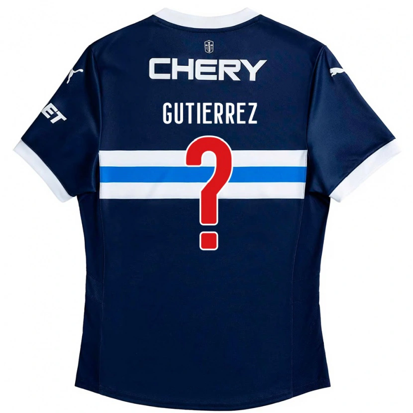 Danxen Kinder Felipe Gutierrez #0 Königsblau Weiß Auswärtstrikot Trikot 2025/26 T-Shirt Österreich