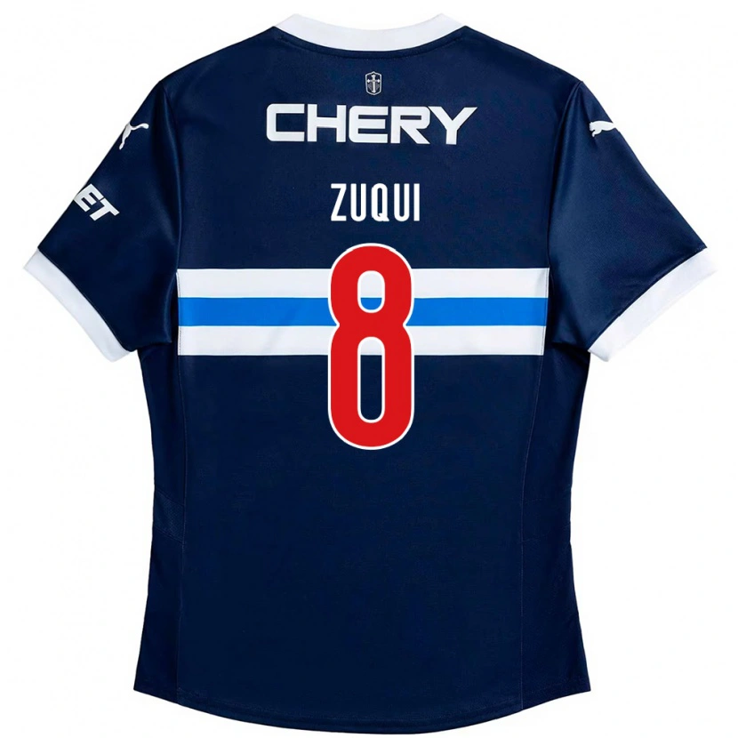 Danxen Kinder Fernando Zuqui #8 Königsblau Weiß Auswärtstrikot Trikot 2025/26 T-Shirt Österreich