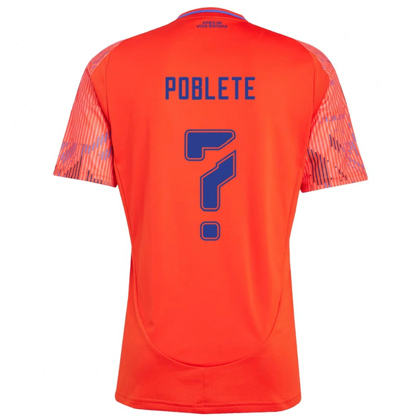 Danxen Kinder José Poblete #0 Orange Rot Auswärtstrikot Trikot 2025/26 T-Shirt Österreich