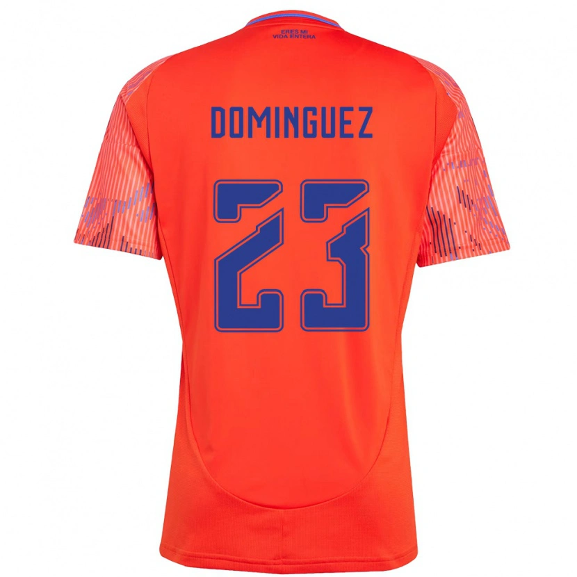 Danxen Kinder Nery Dominguez #23 Orange Rot Auswärtstrikot Trikot 2025/26 T-Shirt Österreich