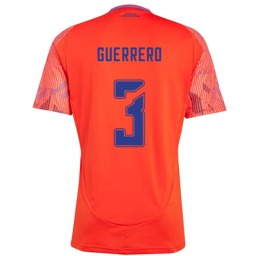 Danxen Kinder Carla Guerrero #3 Orange Rot Auswärtstrikot Trikot 2025/26 T-Shirt Österreich