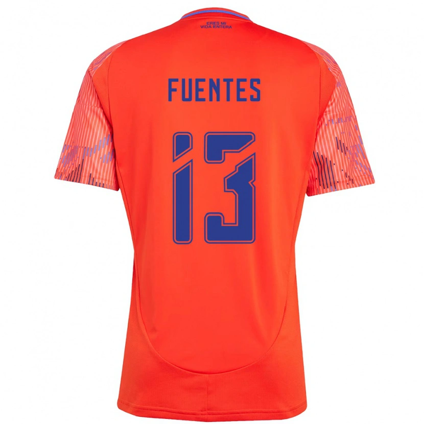 Danxen Kinder Karen Fuentes #13 Orange Rot Auswärtstrikot Trikot 2025/26 T-Shirt Österreich