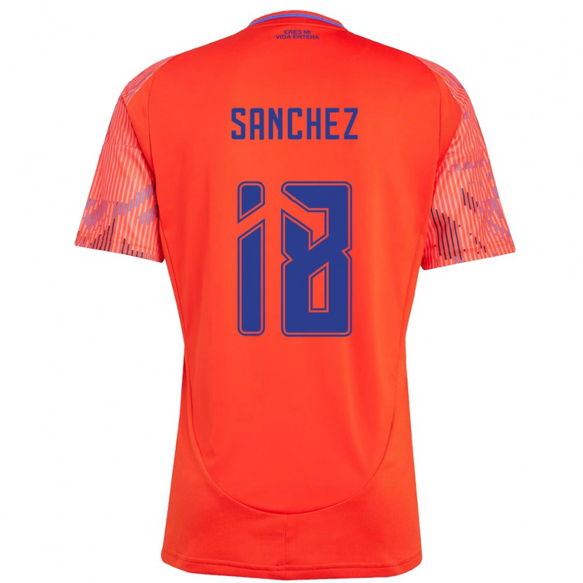 Danxen Kinder Bárbara Sánchez #18 Orange Rot Auswärtstrikot Trikot 2025/26 T-Shirt Österreich