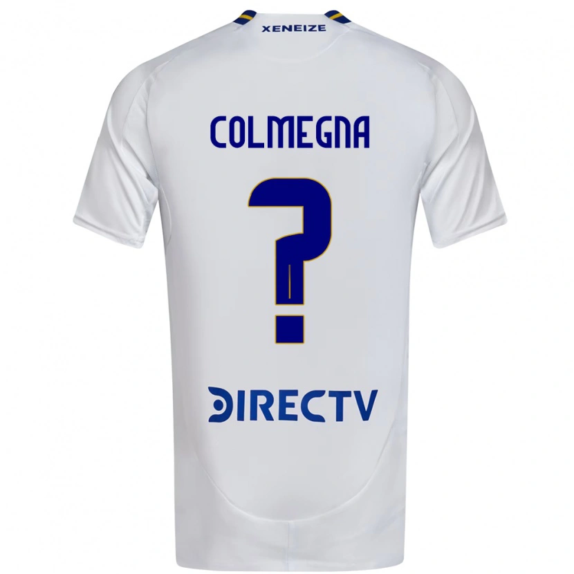 Danxen Kinder Agustín Colmegna #0 Weiß Blau Auswärtstrikot Trikot 2025/26 T-Shirt Österreich