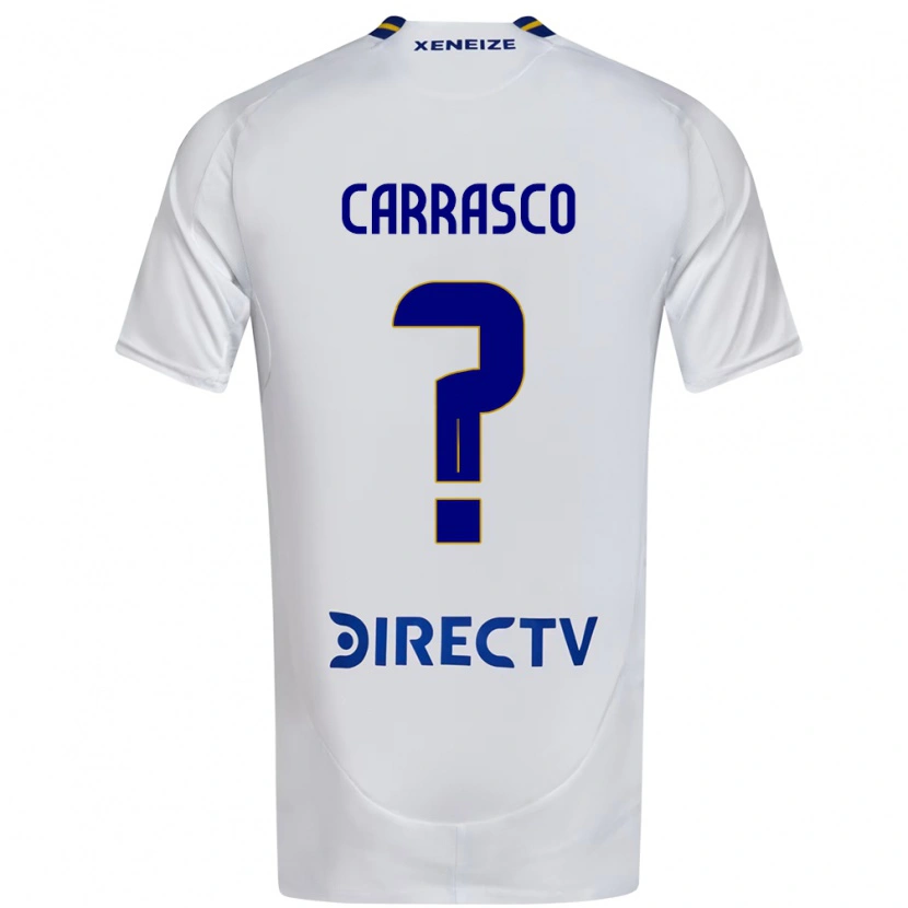Danxen Kinder Julian Carrasco #0 Weiß Blau Auswärtstrikot Trikot 2025/26 T-Shirt Österreich