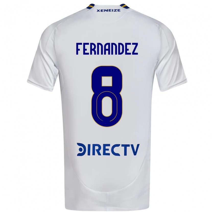 Danxen Kinder Guillermo Fernandez #8 Weiß Blau Auswärtstrikot Trikot 2025/26 T-Shirt Österreich