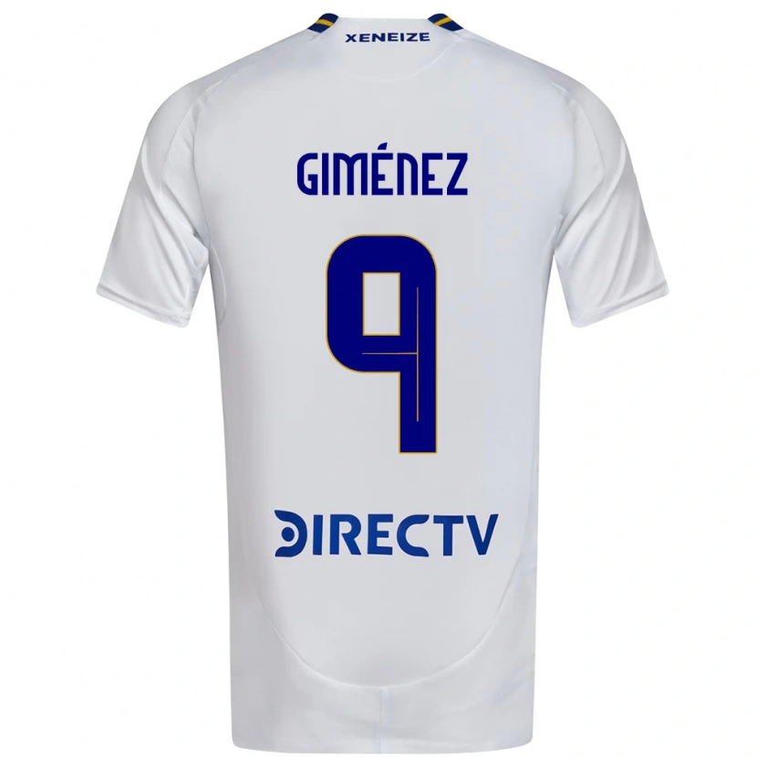 Danxen Kinder Milton Giménez #9 Weiß Blau Auswärtstrikot Trikot 2025/26 T-Shirt Österreich