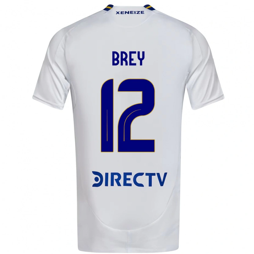 Danxen Kinder Leandro Brey #12 Weiß Blau Auswärtstrikot Trikot 2025/26 T-Shirt Österreich