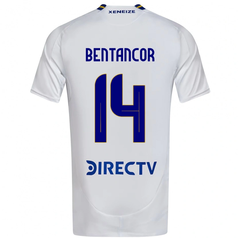 Danxen Kinder Thomás Bentancor #14 Weiß Blau Auswärtstrikot Trikot 2025/26 T-Shirt Österreich