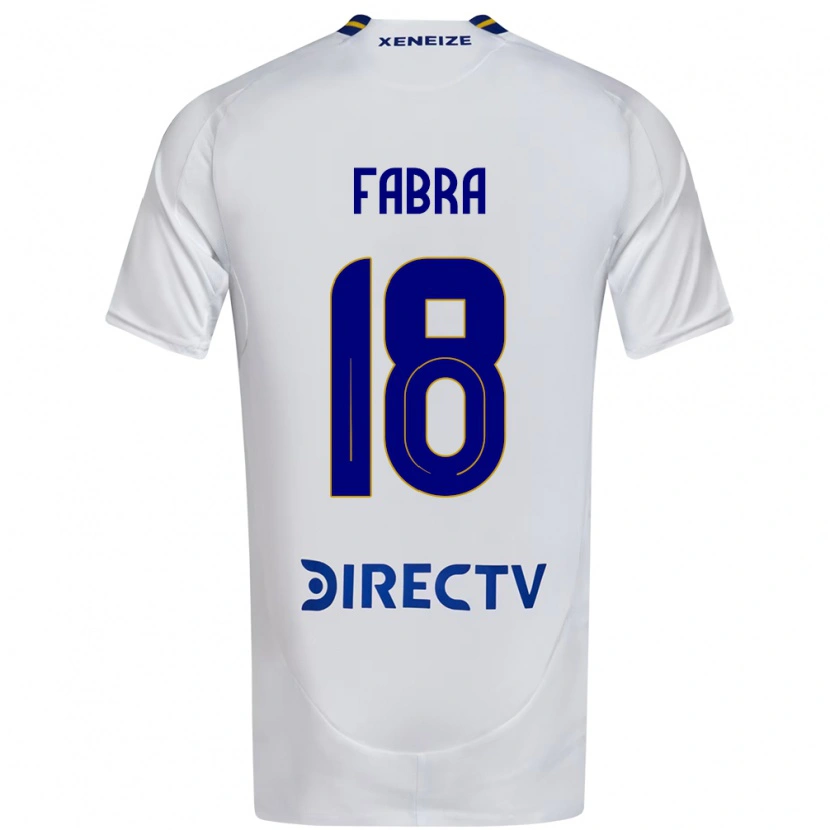 Danxen Kinder Frank Fabra #18 Weiß Blau Auswärtstrikot Trikot 2025/26 T-Shirt Österreich