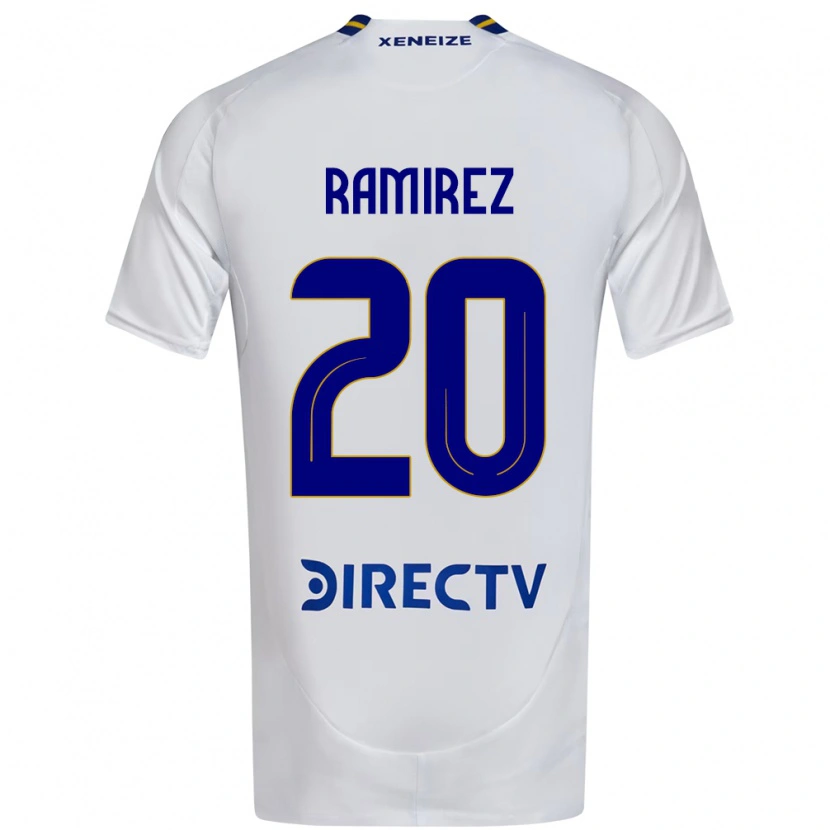 Danxen Kinder Juan Ramirez #20 Weiß Blau Auswärtstrikot Trikot 2025/26 T-Shirt Österreich