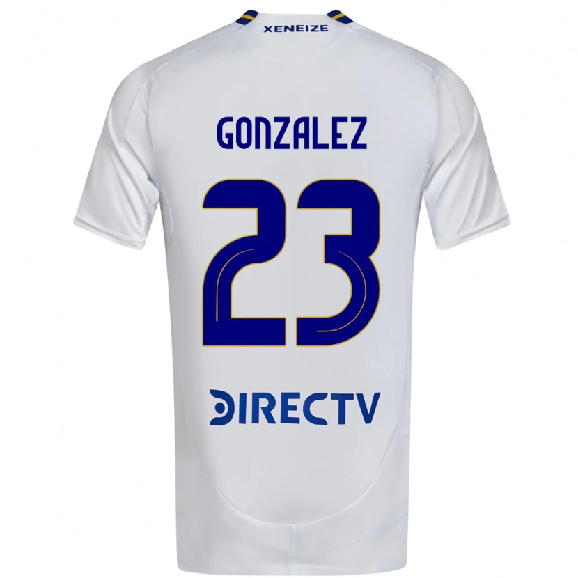 Danxen Kinder Diego Gonzalez #23 Weiß Blau Auswärtstrikot Trikot 2025/26 T-Shirt Österreich