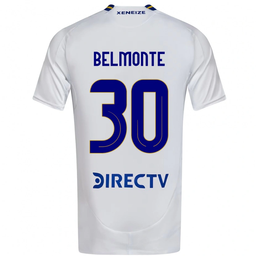 Danxen Kinder Tomás Belmonte #30 Weiß Blau Auswärtstrikot Trikot 2025/26 T-Shirt Österreich