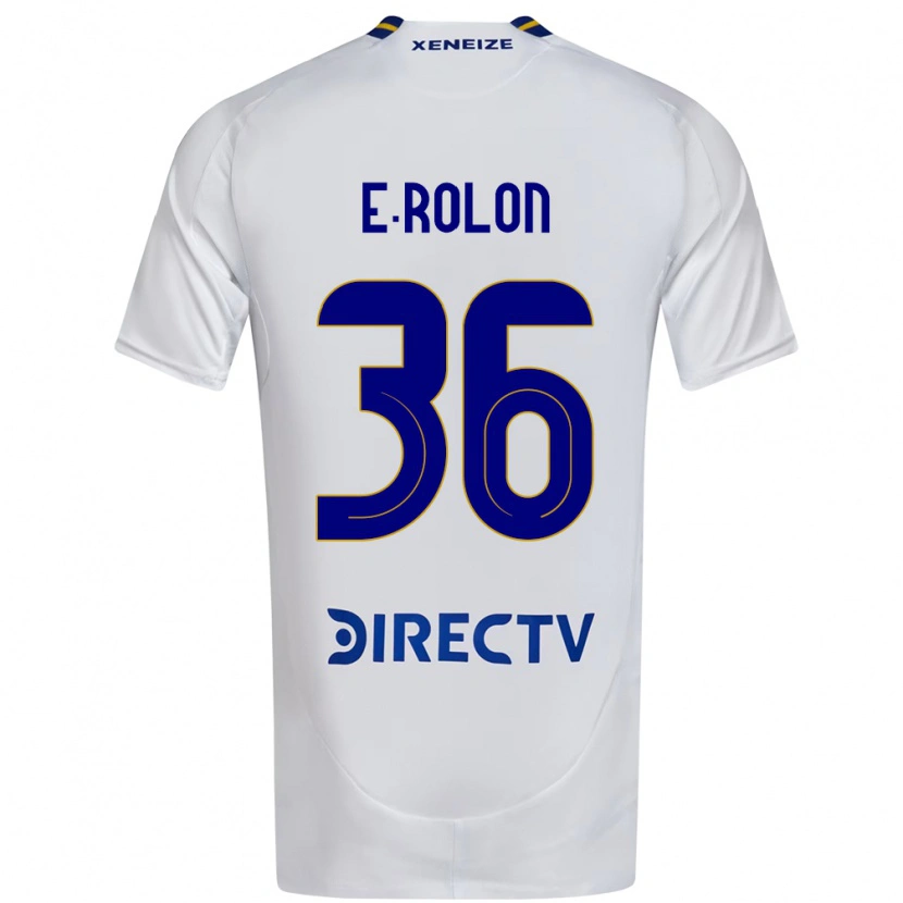 Danxen Kinder Esteban Rolón #36 Weiß Blau Auswärtstrikot Trikot 2025/26 T-Shirt Österreich