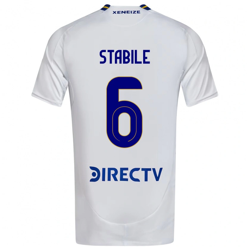 Danxen Kinder Eliana Stábile #6 Weiß Blau Auswärtstrikot Trikot 2025/26 T-Shirt Österreich