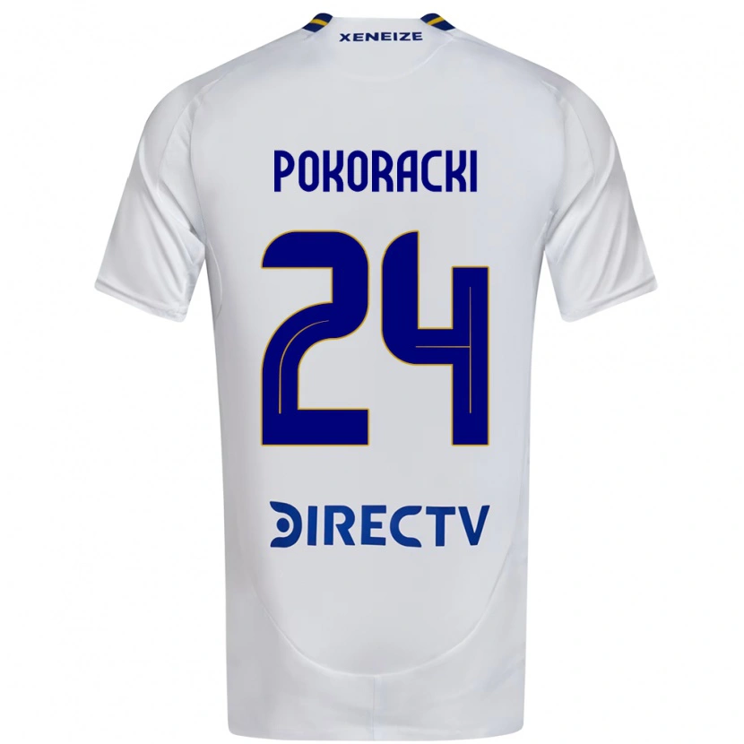 Danxen Kinder Belén Pokoracki #24 Weiß Blau Auswärtstrikot Trikot 2025/26 T-Shirt Österreich