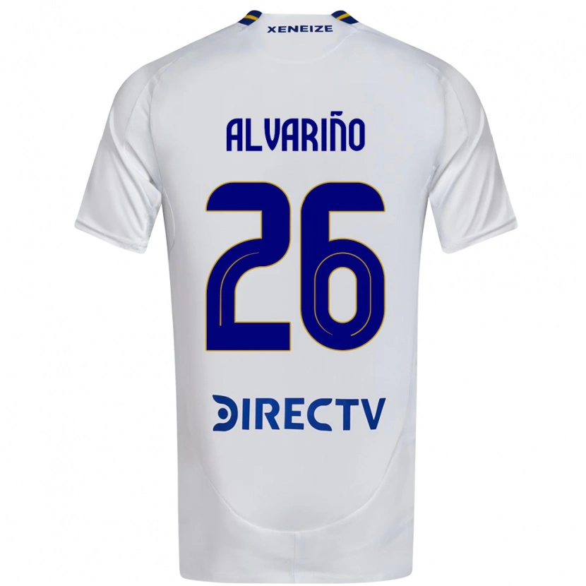 Danxen Kinder Alexis Alvariño #26 Weiß Blau Auswärtstrikot Trikot 2025/26 T-Shirt Österreich
