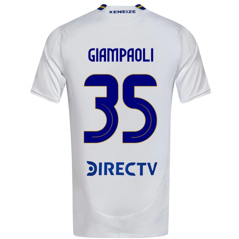 Danxen Kinder Renzo Giampaoli #35 Weiß Blau Auswärtstrikot Trikot 2025/26 T-Shirt Österreich