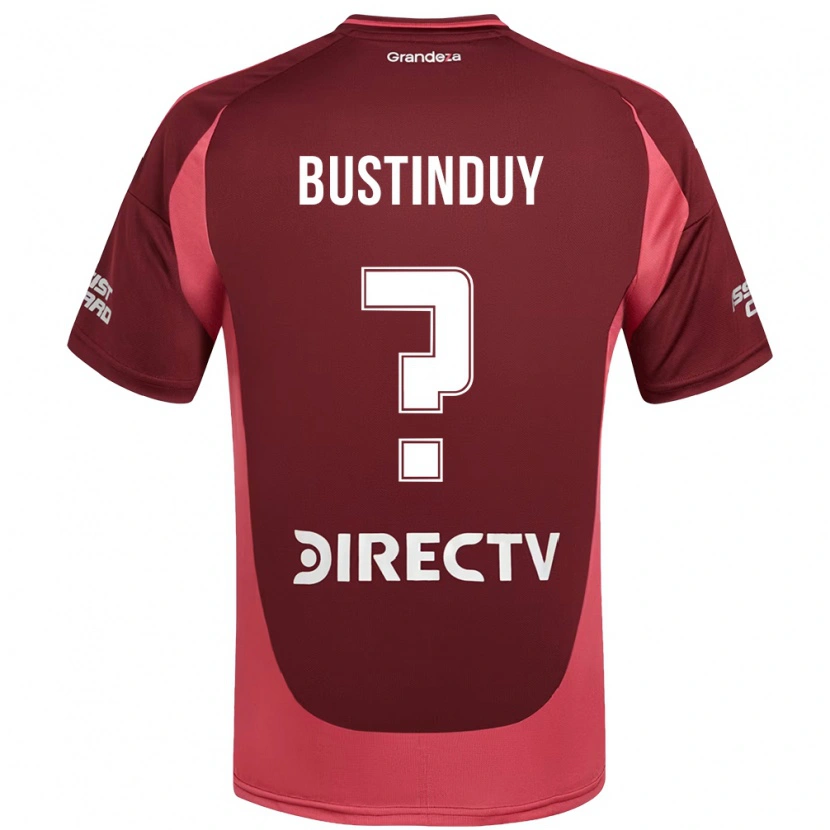 Danxen Kinder Agustín Bustinduy #0 Burgunder Magenta Auswärtstrikot Trikot 2025/26 T-Shirt Österreich