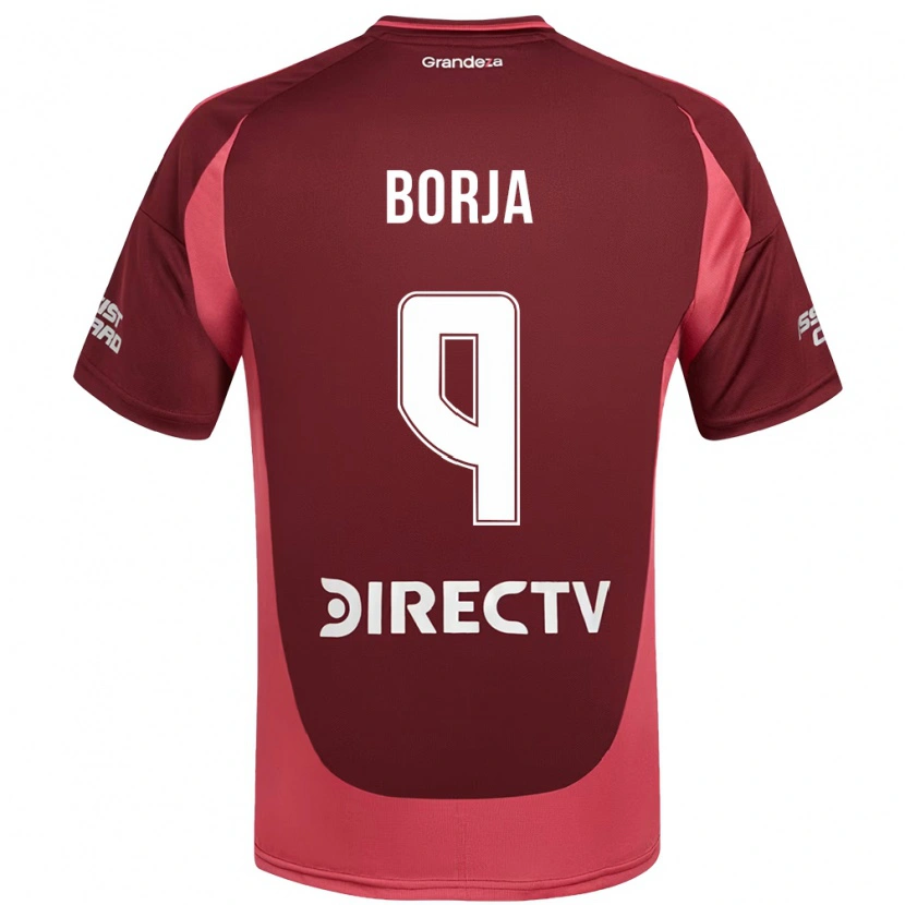 Danxen Kinder Miguel Borja #9 Burgunder Magenta Auswärtstrikot Trikot 2025/26 T-Shirt Österreich
