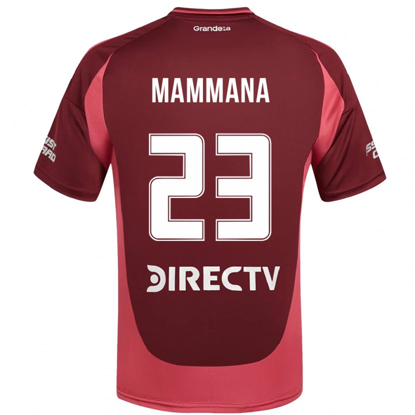Danxen Kinder Emanuel Mammana #23 Burgunder Magenta Auswärtstrikot Trikot 2025/26 T-Shirt Österreich