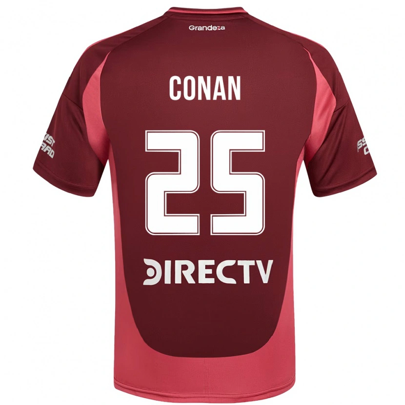 Danxen Kinder Conan Ledesma #25 Burgunder Magenta Auswärtstrikot Trikot 2025/26 T-Shirt Österreich