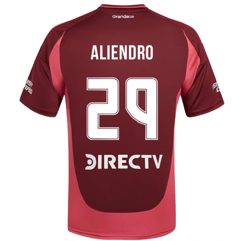 Danxen Kinder Rodrigo Aliendro #29 Burgunder Magenta Auswärtstrikot Trikot 2025/26 T-Shirt Österreich