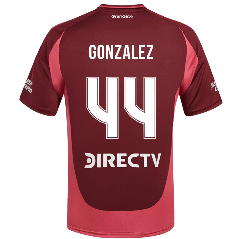 Danxen Kinder Alexis González #44 Burgunder Magenta Auswärtstrikot Trikot 2025/26 T-Shirt Österreich