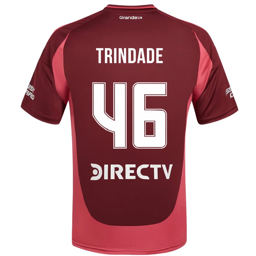 Danxen Kinder Gonzalo Trindade #46 Burgunder Magenta Auswärtstrikot Trikot 2025/26 T-Shirt Österreich