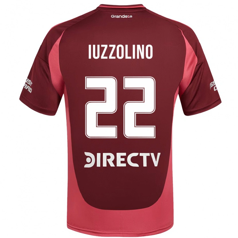 Danxen Kinder Rocío Iuzzolino #22 Burgunder Magenta Auswärtstrikot Trikot 2025/26 T-Shirt Österreich