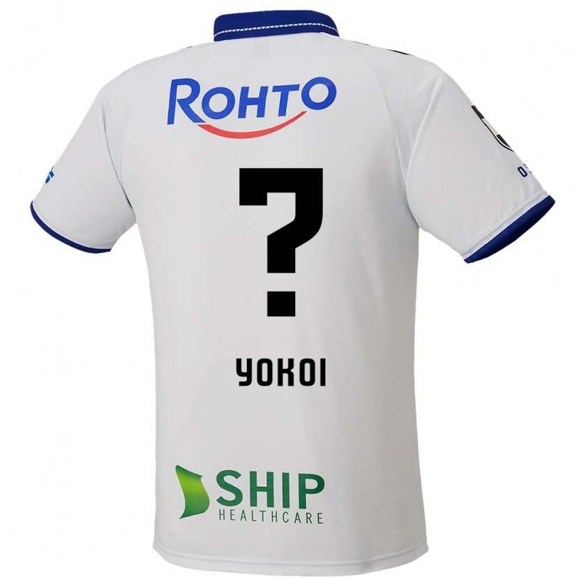 Danxen Kinder Yuya Yokoi #0 Weiß Blau Schwarz Auswärtstrikot Trikot 2025/26 T-Shirt Österreich