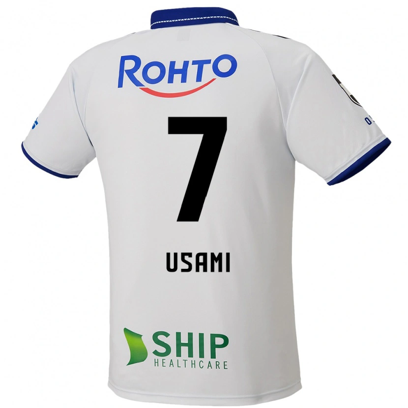 Danxen Kinder Takashi Usami #7 Weiß Blau Schwarz Auswärtstrikot Trikot 2025/26 T-Shirt Österreich