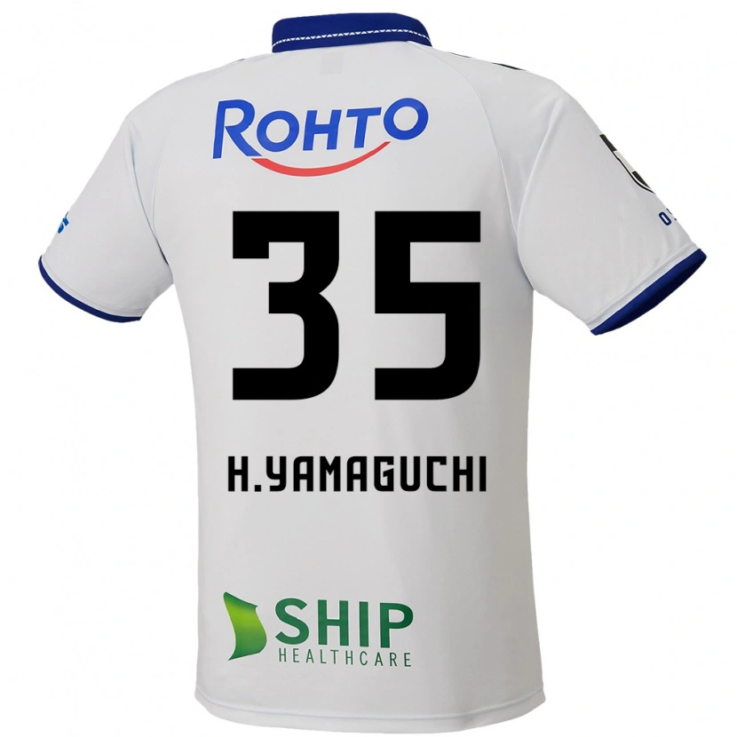 Danxen Kinder Haruta Yamaguchi #35 Weiß Blau Schwarz Auswärtstrikot Trikot 2025/26 T-Shirt Österreich