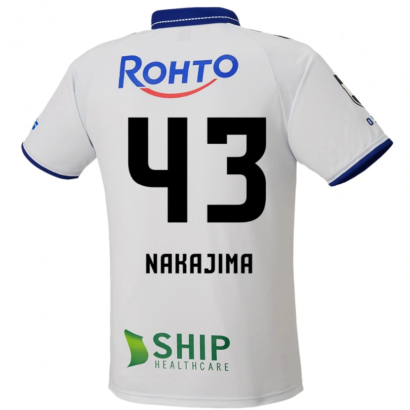 Danxen Kinder Yugo Nakajima #43 Weiß Blau Schwarz Auswärtstrikot Trikot 2025/26 T-Shirt Österreich