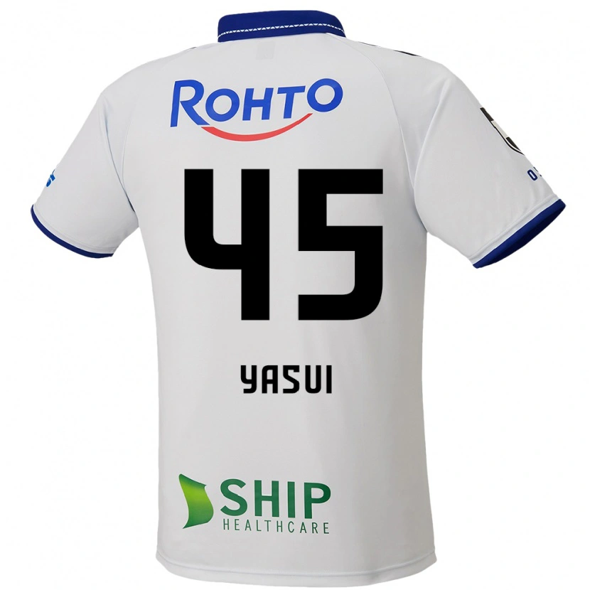 Danxen Kinder Tsukasa Yasui #45 Weiß Blau Schwarz Auswärtstrikot Trikot 2025/26 T-Shirt Österreich