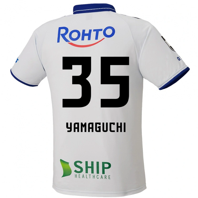 Danxen Kinder Tatsuya Yamaguchi #35 Weiß Blau Schwarz Auswärtstrikot Trikot 2025/26 T-Shirt Österreich