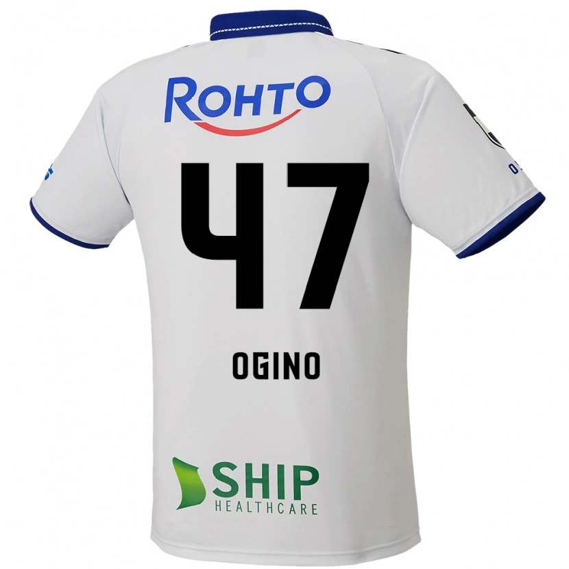 Danxen Kinder Motonobu Ogino #47 Weiß Blau Schwarz Auswärtstrikot Trikot 2025/26 T-Shirt Österreich