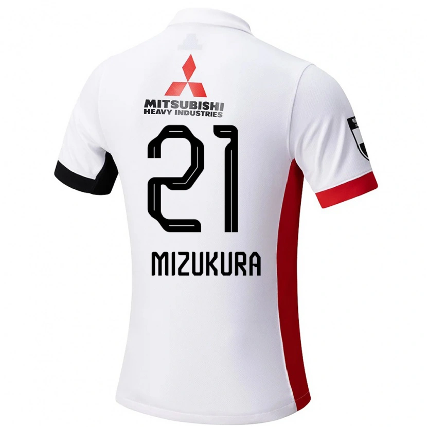 Danxen Kinder Kei Mizukura #21 Weiß Schwarz Auswärtstrikot Trikot 2025/26 T-Shirt Österreich