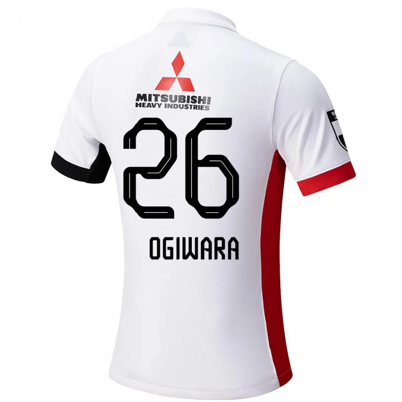 Danxen Kinder Takuya Ogiwara #26 Weiß Schwarz Auswärtstrikot Trikot 2025/26 T-Shirt Österreich