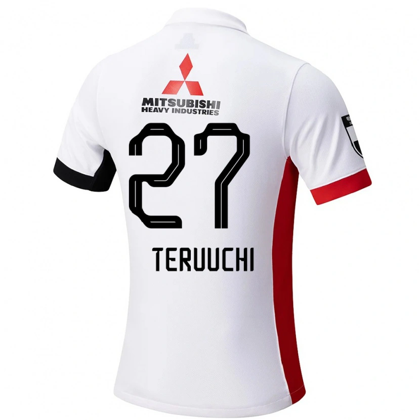 Danxen Kinder Toshikazu Teruuchi #27 Weiß Schwarz Auswärtstrikot Trikot 2025/26 T-Shirt Österreich
