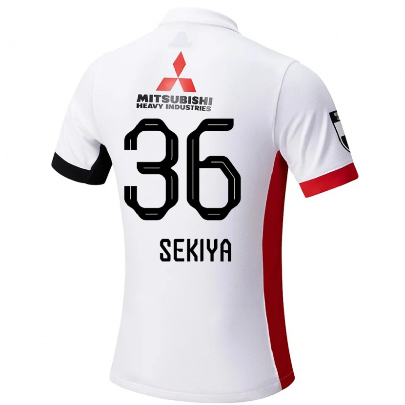Danxen Kinder Hikaru Sekiya #36 Weiß Schwarz Auswärtstrikot Trikot 2025/26 T-Shirt Österreich