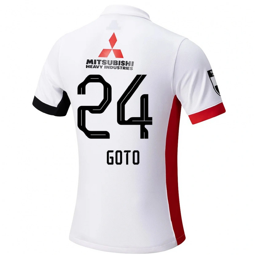 Danxen Kinder Wakaba Goto #24 Weiß Schwarz Auswärtstrikot Trikot 2025/26 T-Shirt Österreich