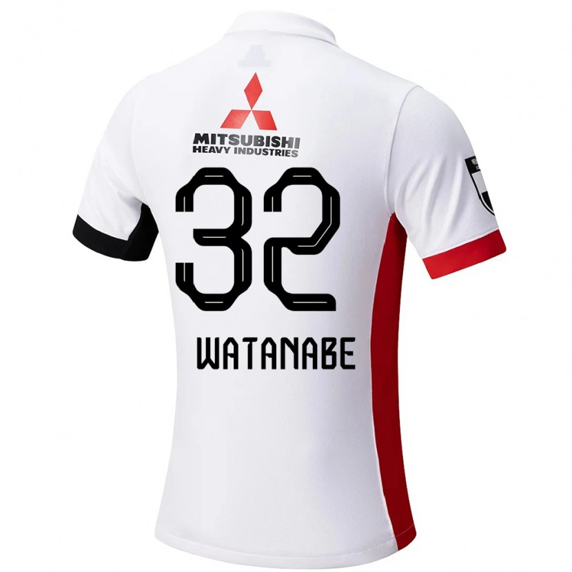 Danxen Kinder Risako Watanabe #32 Weiß Schwarz Auswärtstrikot Trikot 2025/26 T-Shirt Österreich