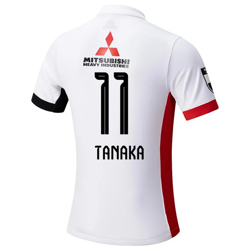 Danxen Kinder Tatsuya Tanaka #11 Weiß Schwarz Auswärtstrikot Trikot 2025/26 T-Shirt Österreich
