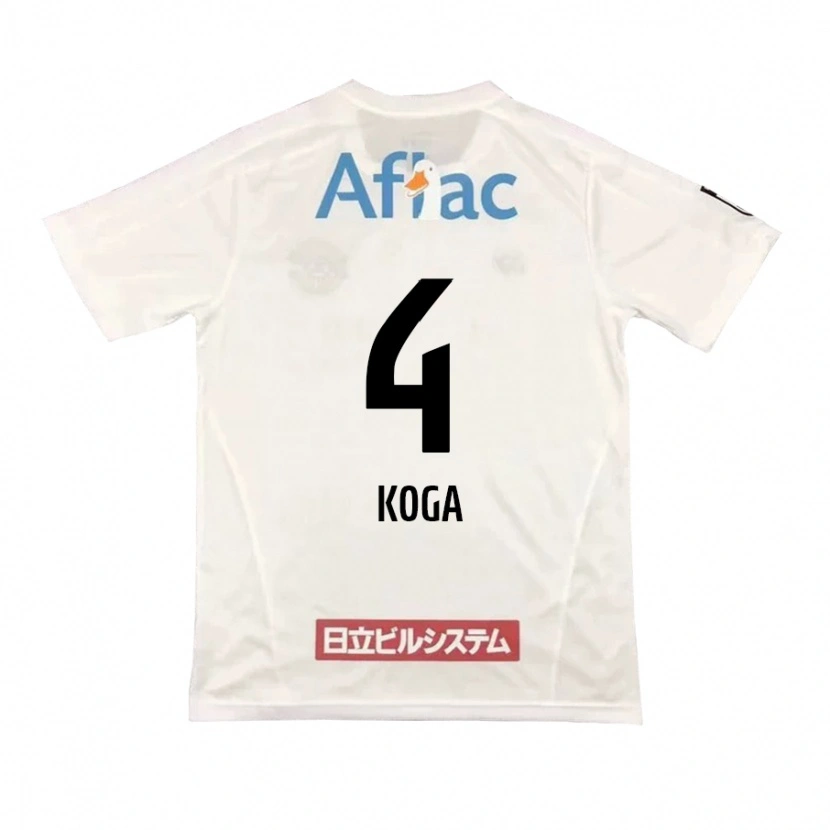 Danxen Kinder Taiyo Koga #4 Hellgrau Beige Auswärtstrikot Trikot 2025/26 T-Shirt Österreich