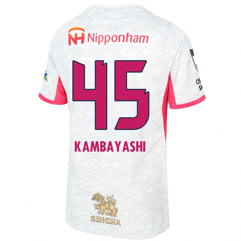 Danxen Kinder Go Kambayashi #45 Weiß Sakura Rosa Auswärtstrikot Trikot 2025/26 T-Shirt Österreich