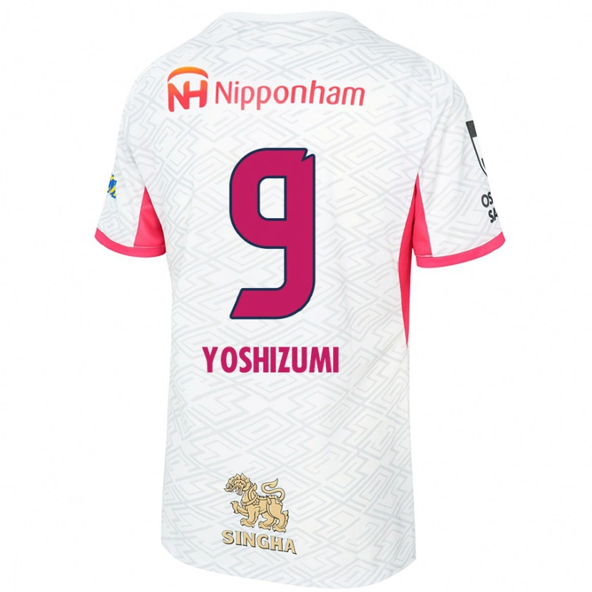 Danxen Kinder Warai Yoshizumi #9 Weiß Sakura Rosa Auswärtstrikot Trikot 2025/26 T-Shirt Österreich